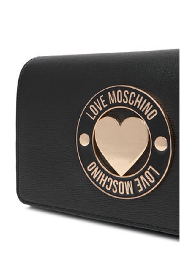 Love Moschino - LOVE MOSCHINO Torebka JC4368PP0NKG0000 Czarny. Kolor: czarny. Materiał: skórzane