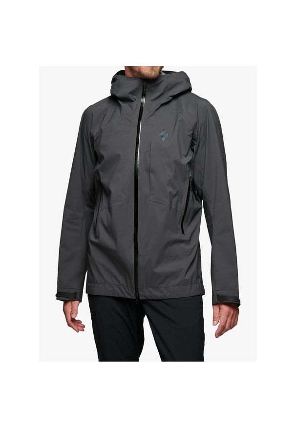 Kurtka z membraną męska Black Diamond Highline Stretch Shell. Kolor: szary