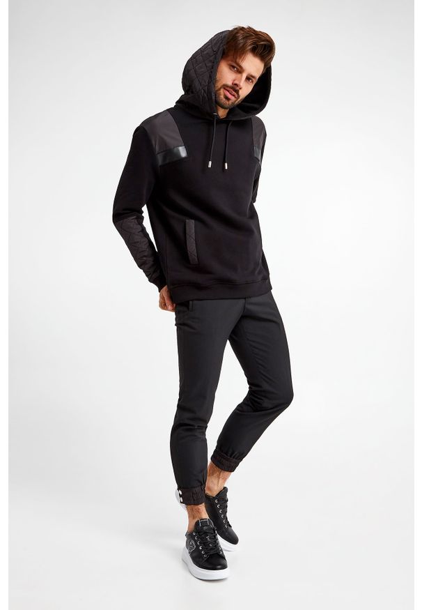 Les Hommes - BLUZA LES HOMMES. Typ kołnierza: kaptur. Wzór: aplikacja