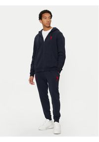 U.S. Polo Assn. Spodnie dresowe MUP0687 Granatowy Slim Fit. Kolor: niebieski. Materiał: bawełna #4