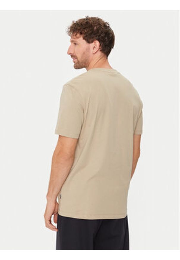 BOSS - Boss T-Shirt Thompson 01 50468347 Beżowy Regular Fit. Kolor: beżowy. Materiał: bawełna