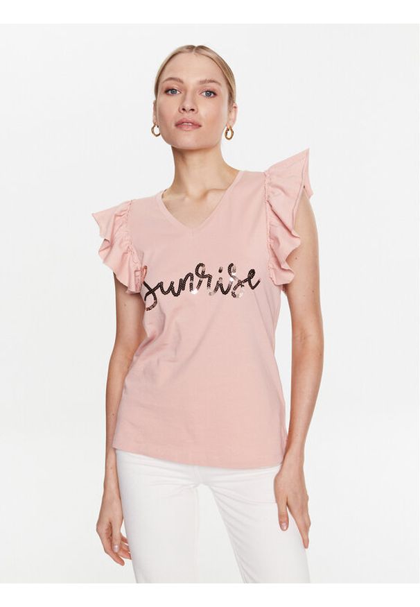 T-Shirt Marc Aurel. Kolor: różowy. Materiał: bawełna