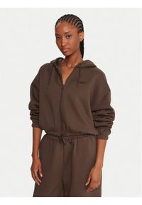 Reebok Bluza Reebok X Ewa Chodakowska RK25307CCW Brązowy Relaxed Fit. Kolor: brązowy. Materiał: syntetyk
