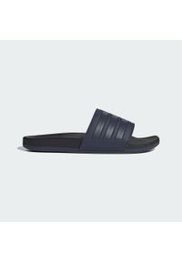Adidas - adilette Comfort Slides. Kolor: czarny, niebieski, wielokolorowy. Sezon: lato. Styl: sportowy