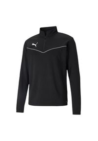 Puma - Męska Bluza Team Rise. Kolor: czarny