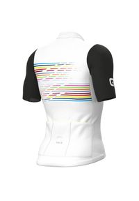 ALÉ CYCLING - Koszulka rowerowa męska Alé Maglia MC Logo. Kolor: biały, czarny, wielokolorowy