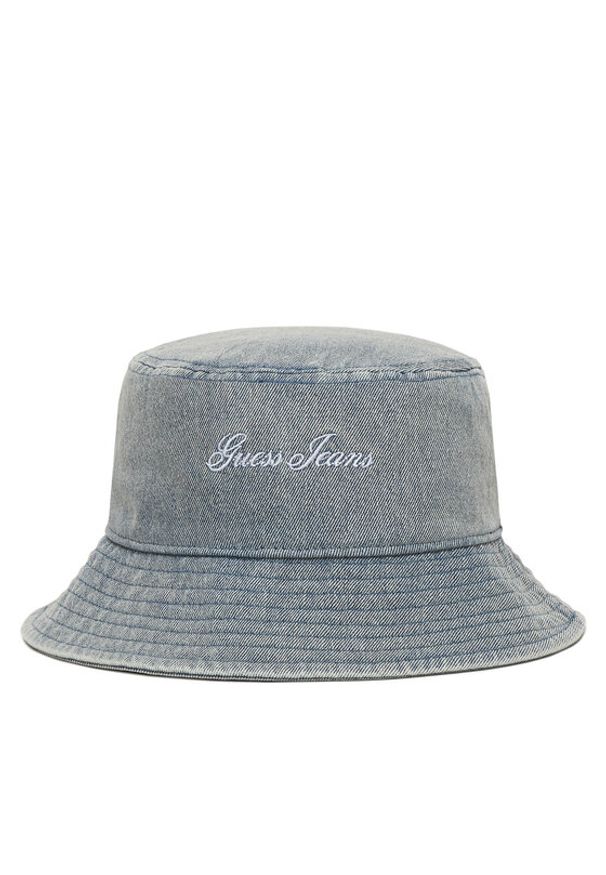 Guess Jeans Bucket W6GZA5 WF8V1 Niebieski. Kolor: niebieski. Materiał: bawełna