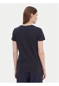 TOMMY HILFIGER - Tommy Hilfiger T-Shirt WW0WW22043 Granatowy Regular Fit. Kolor: niebieski. Materiał: bawełna #2