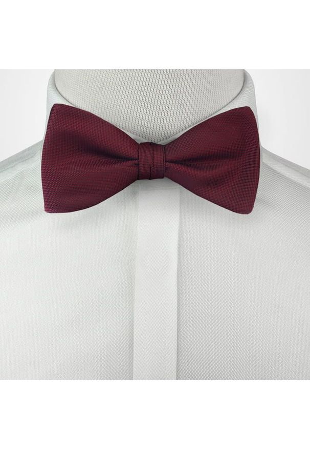 Mucha do Samodzielnego Zawiązania, Bordowa, Elegancka -EM Men's Accessories- Męska. Kolor: czerwony. Styl: elegancki