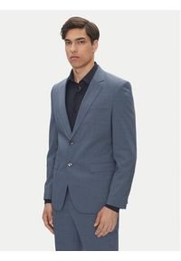 Hugo - HUGO Garnitur Arti-Hesten253X 50545457 Niebieski Extra Slim Fit. Kolor: niebieski. Materiał: syntetyk, wełna #10