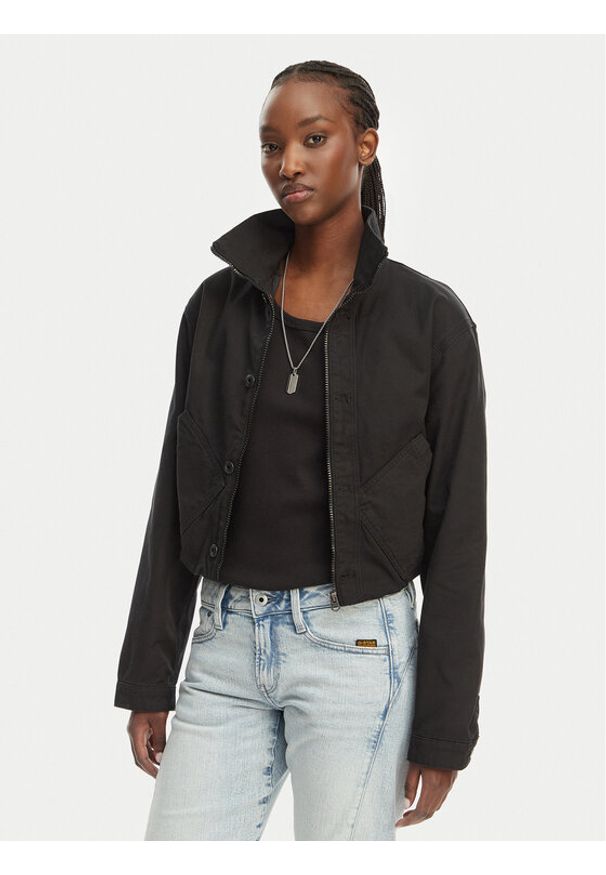 G-Star RAW - G-Star Raw Kurtka przejściowa D28439-E347 Czarny Regular Fit. Kolor: czarny. Materiał: bawełna