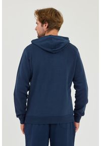La Martina - LA MARTINA Granatowa męska bluza Hooded Cot, Rozmiar XL. Kolor: niebieski #3