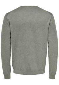 Only & Sons Sweter Wyler 22020088 Szary Regular Fit. Kolor: szary. Materiał: wiskoza