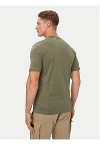 Aeronautica Militare T-Shirt 262TS1580UJ00372 Khaki Regular Fit. Kolor: brązowy. Materiał: bawełna #4