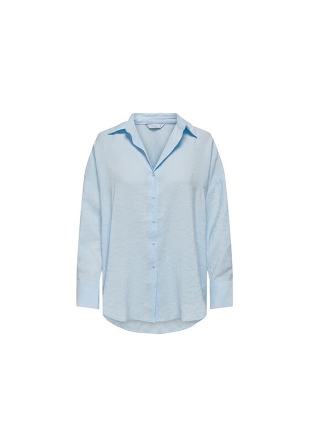 only - ONLY Koszula Zazima 15272523 Błękitny Oversize. Kolor: niebieski