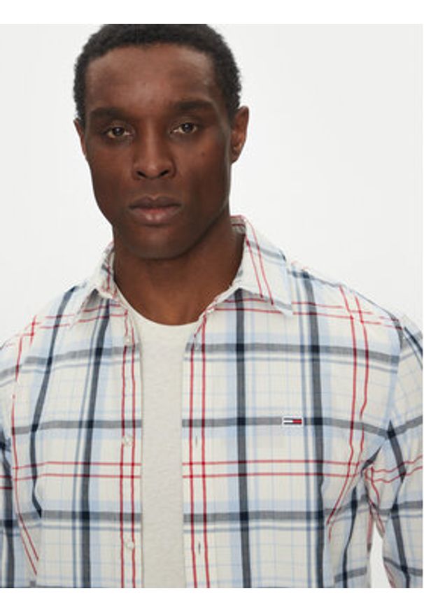 Tommy Jeans Koszula DM0DM20885 Kolorowy Regular Fit. Materiał: bawełna. Wzór: kolorowy