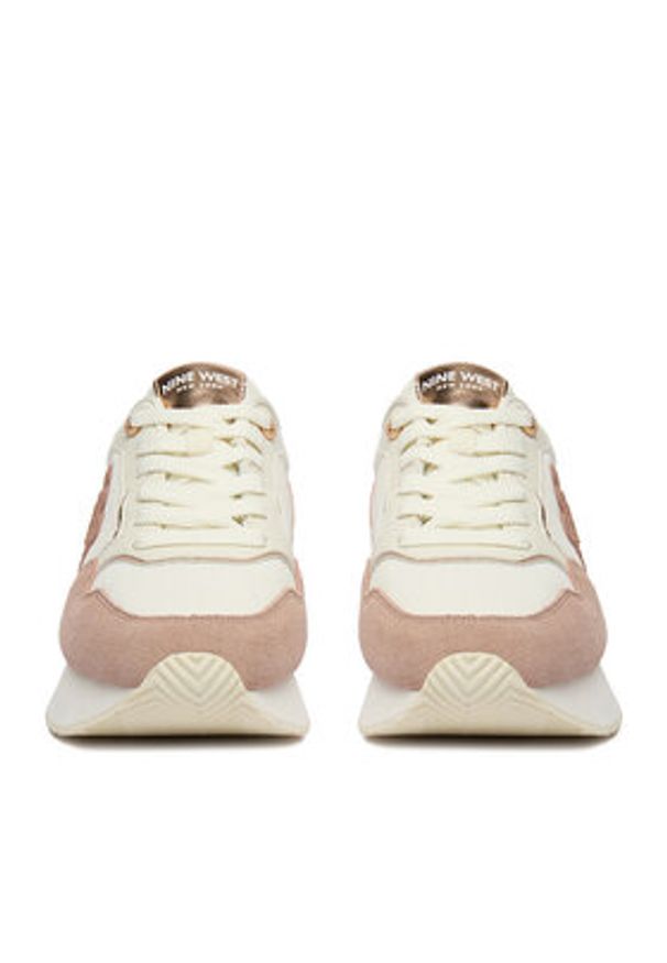 Nine West Sneakersy EO-H24049 Biały. Kolor: biały. Materiał: skóra, zamsz
