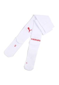 Puma - Męskie gładkie skarpety FC Red Bull Salzburg 24/25 PUMA White Red. Kolor: biały, czerwony, wielokolorowy. Wzór: gładki. Sport: piłka nożna