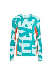 Adidas - Koszulka z długim rękawem Multi Synthetic Base Layer. Kolor: pomarańczowy, niebieski, wielokolorowy. Długość rękawa: długi rękaw. Technologia: ClimaCool (Adidas). Długość: długie. Sport: turystyka piesza