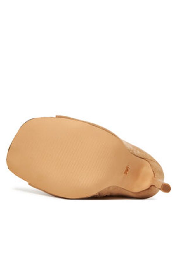 DeeZee Botki LW0606-1 Brązowy. Kolor: brązowy. Materiał: materiał