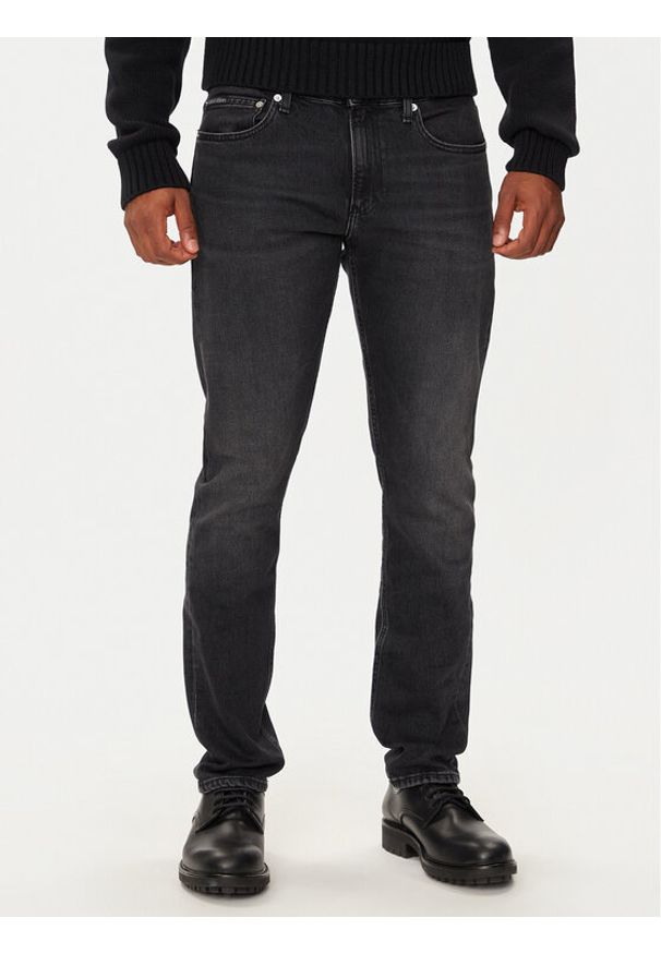 Calvin Klein Jeans Jeansy J30J325976 Czarny Slim Fit. Kolor: czarny