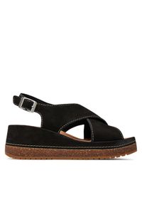 Clarks Sandały Kassanda Step 26177299 Czarny. Kolor: czarny. Materiał: nubuk, skóra #1