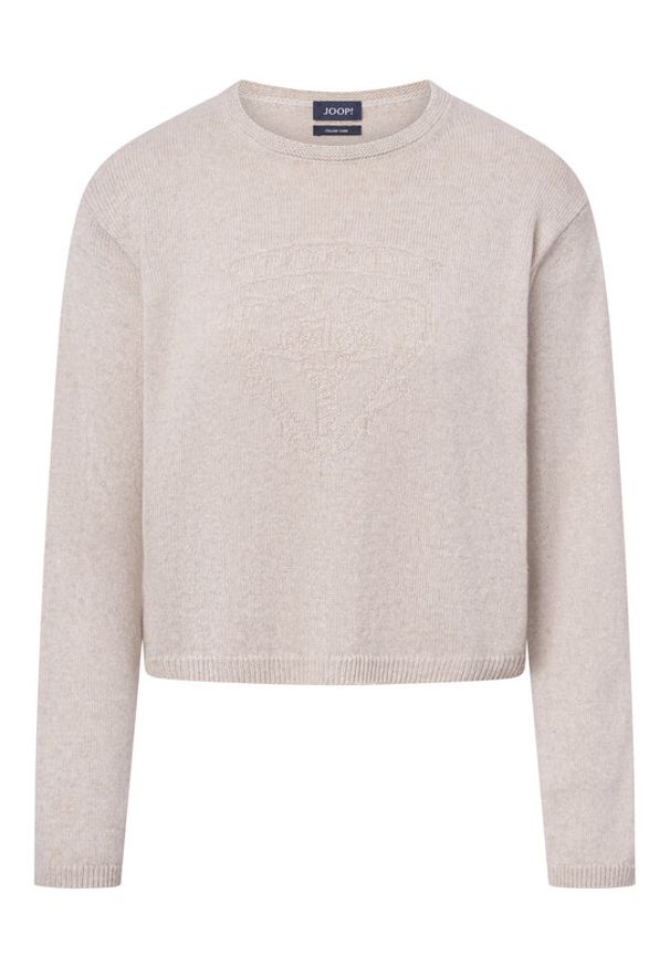 JOOP! Sweter 58 253KN58Kumo 30047489 Beżowy Loose Fit. Kolor: beżowy. Materiał: syntetyk