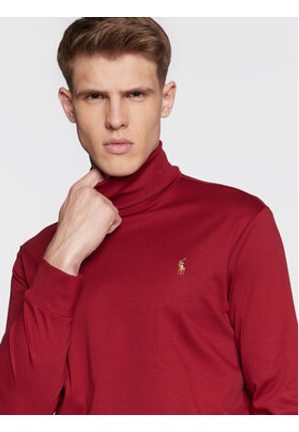 Polo Ralph Lauren Golf 710760126013 Bordowy Regular Fit. Typ kołnierza: polo, golf. Kolor: czerwony. Materiał: bawełna