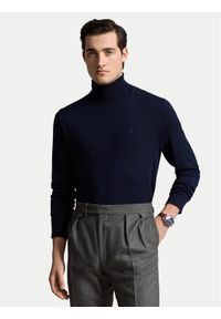 Polo Ralph Lauren Golf 710946145001 Granatowy Regular Fit. Typ kołnierza: polo, golf. Kolor: niebieski. Materiał: wełna