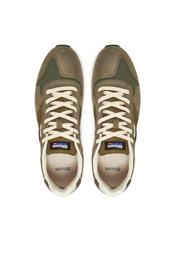 Blauer Sneakersy S5QUEENS01 Khaki. Kolor: brązowy. Materiał: materiał