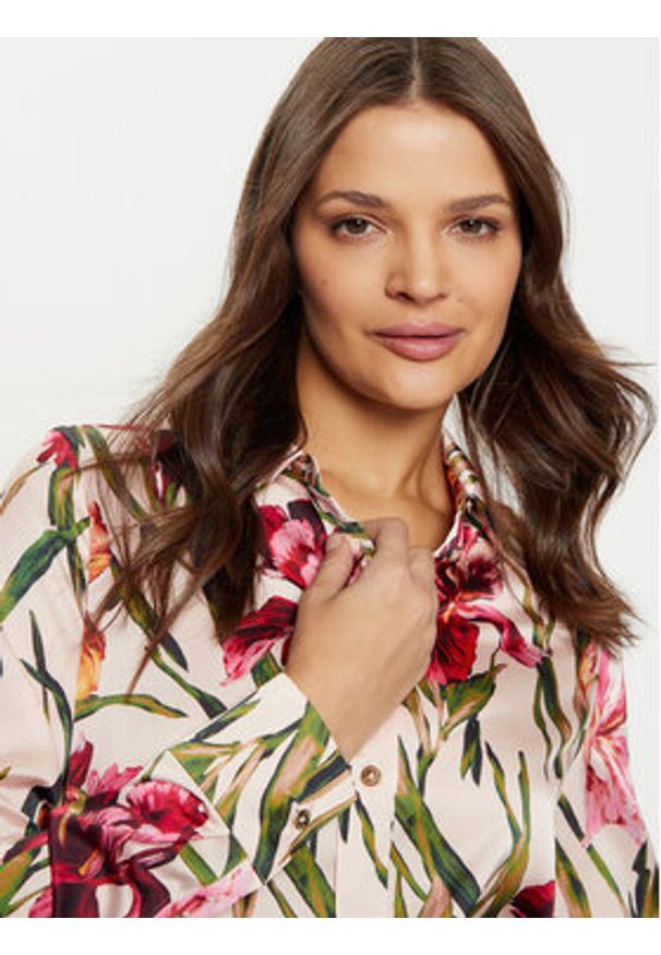 Marciano Guess Koszula 5RGH30 7282A Kolorowy Regular Fit. Materiał: syntetyk. Wzór: kolorowy