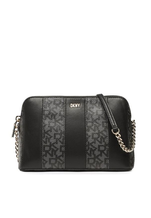 DKNY Torebka Bryant Dome Crossbody R23E4655 Czarny. Kolor: czarny. Materiał: skórzane