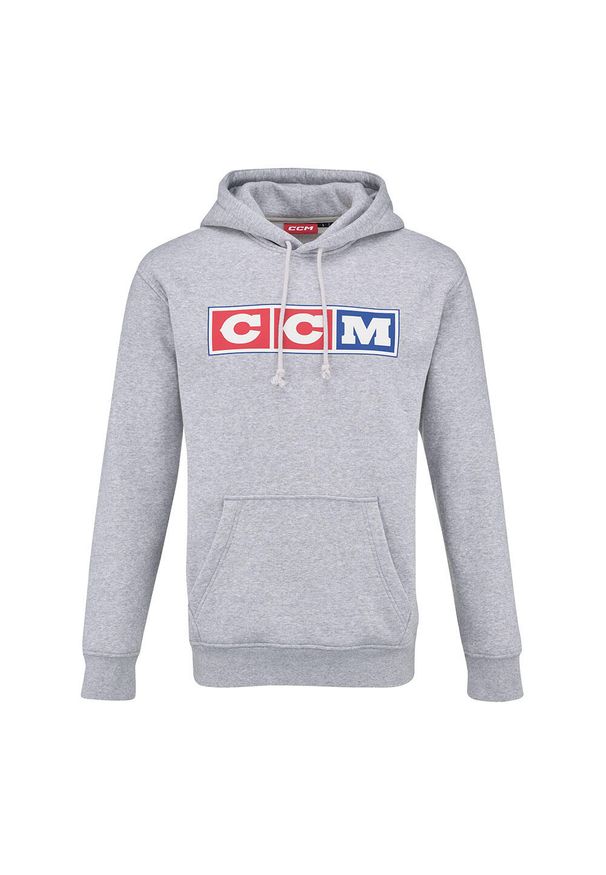 CCM - Bluza z kapturem Heritage 3 Block - dziecięca - szara - rozmiar M. Typ kołnierza: kaptur. Kolor: szary. Materiał: polar. Sezon: zima. Styl: klasyczny, vintage, elegancki