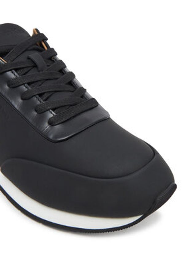 Calvin Klein Sneakersy Low Prof Runn Laceup Rubb Lth HM0HM01707 Czarny. Kolor: czarny. Materiał: skóra, nubuk