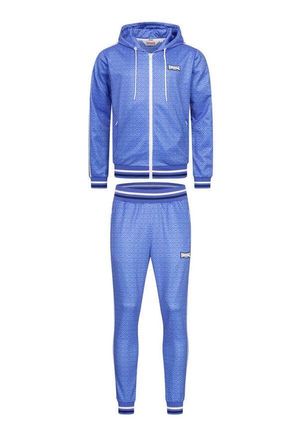 Dres z kapturem Lonsdale Chain Track. Kolor: niebieski. Materiał: dresówka