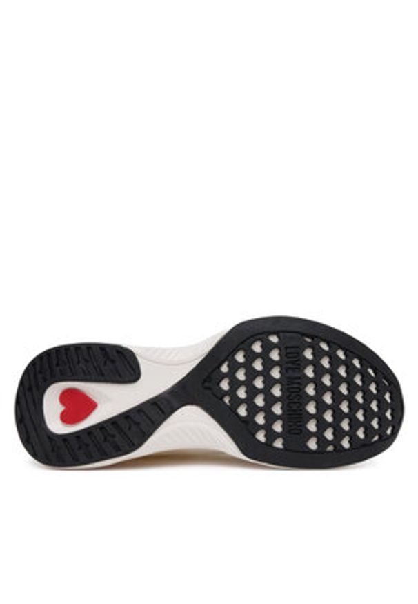 Love Moschino - LOVE MOSCHINO Sneakersy JA15485G0MIYZ100 Biały. Kolor: biały. Materiał: materiał