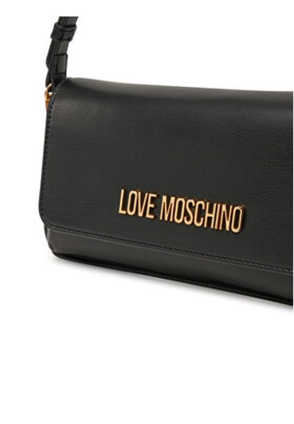 Love Moschino - LOVE MOSCHINO Torebka JC4058PP1MLO0000 Czarny. Kolor: czarny. Materiał: skórzane