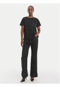 Liu Jo T-Shirt WA6372 JS923 Czarny Regular Fit. Kolor: czarny. Materiał: bawełna #4