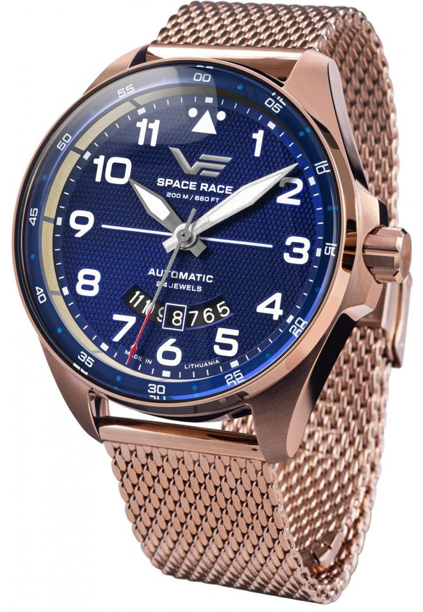 Zegarek męski Vostok Europe NH35A-325B746B różowe złoto. Kolor: złoty, wielokolorowy, różowy