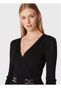 Morgan Sukienka koktajlowa 222-RMBIZ Czarny Slim Fit. Kolor: czarny. Materiał: syntetyk. Styl: wizytowy #3