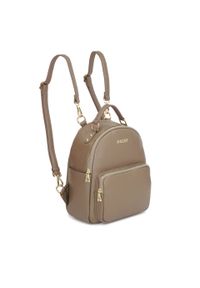 Kazar - Miejski skórzany plecak w kolorze taupe. Materiał: skóra. Styl: elegancki #2