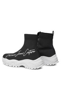 Versace Jeans Couture Sneakersy 75VA3SV5 Czarny. Kolor: czarny. Materiał: materiał