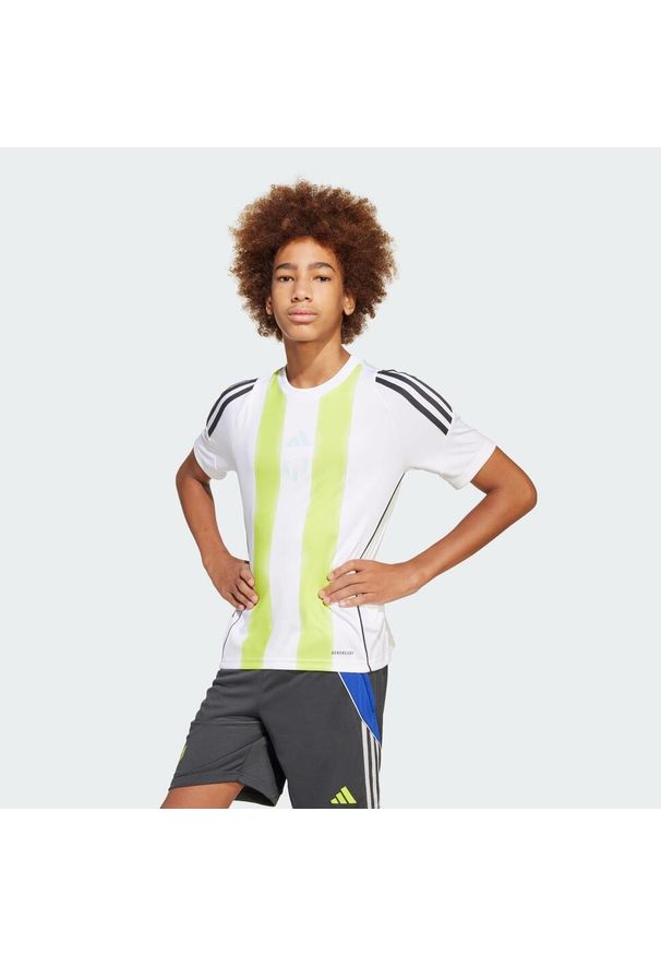 Adidas - Koszulka Messi Training Kids. Kolor: wielokolorowy, biały, żółty. Sport: piłka nożna