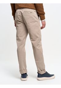 Big-Star - Spodnie chinosy męskie beżowe Hektor 805. Okazja: na imprezę, na co dzień, na uczelnię, do pracy. Kolor: beżowy. Materiał: len, jeans. Styl: casual, klasyczny, elegancki #6
