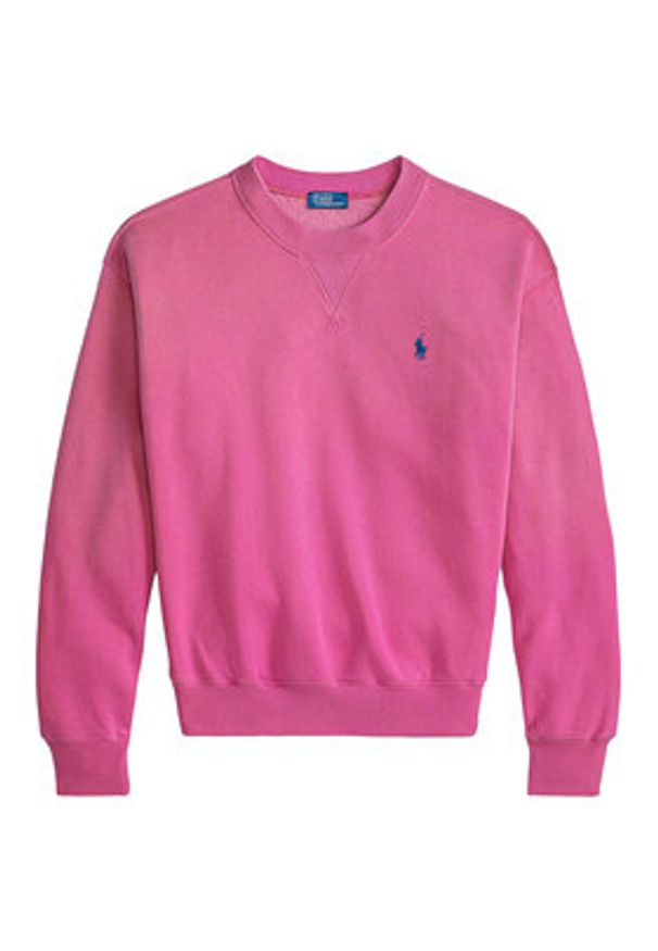 Polo Ralph Lauren Bluza 211971697505 Różowy Relaxed Fit. Typ kołnierza: polo. Kolor: różowy. Materiał: bawełna