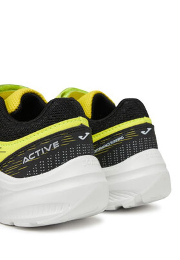 Joma Buty do biegania Active Jr 2509 JACTIS2509V Żółty. Kolor: żółty. Materiał: materiał