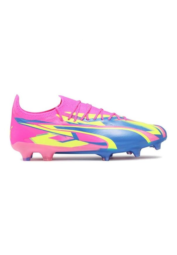 Buty piłkarskie Puma Ultra Ultimate Energy FG/AG 107540-01 wielokolorowe. Zapięcie: sznurówki. Kolor: wielokolorowy. Materiał: syntetyk, dzianina. Szerokość cholewki: normalna. Sport: piłka nożna