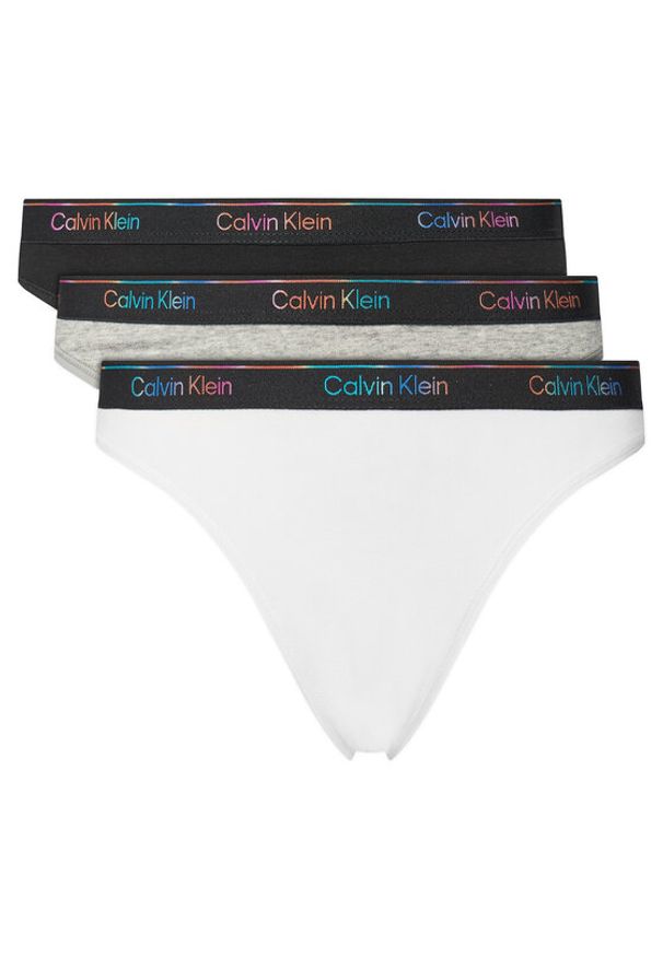 Calvin Klein Underwear Komplet 5 par fig klasycznych LV00QD5323 Kolorowy. Materiał: bawełna. Wzór: kolorowy