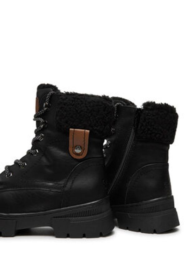 Go Soft Trzewiki SWS6217-05 Czarny. Kolor: czarny. Materiał: skóra