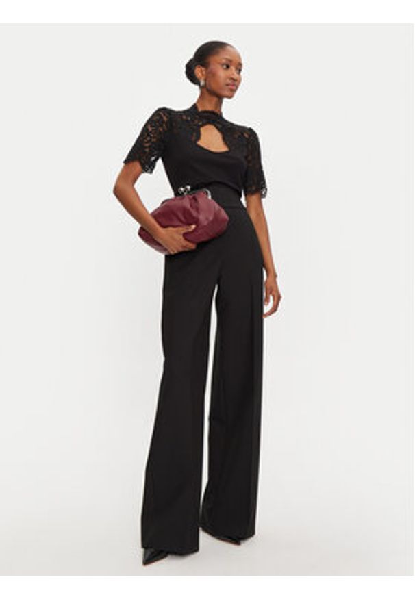 Morgan Bluzka 242-DOUAZA Czarny Slim Fit. Kolor: czarny. Materiał: syntetyk